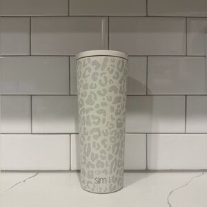 Gray SLM Leopard Print Water Bottle